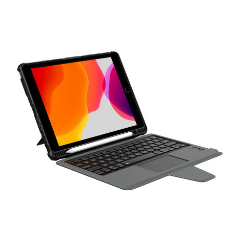 Nillkin Bumper Case with Keyboard For Apple iPad  Arabic - Black - كفر ايباد + كيبورد - لوحة مفاتيح عربي / إنجليزي + مكان للقلم