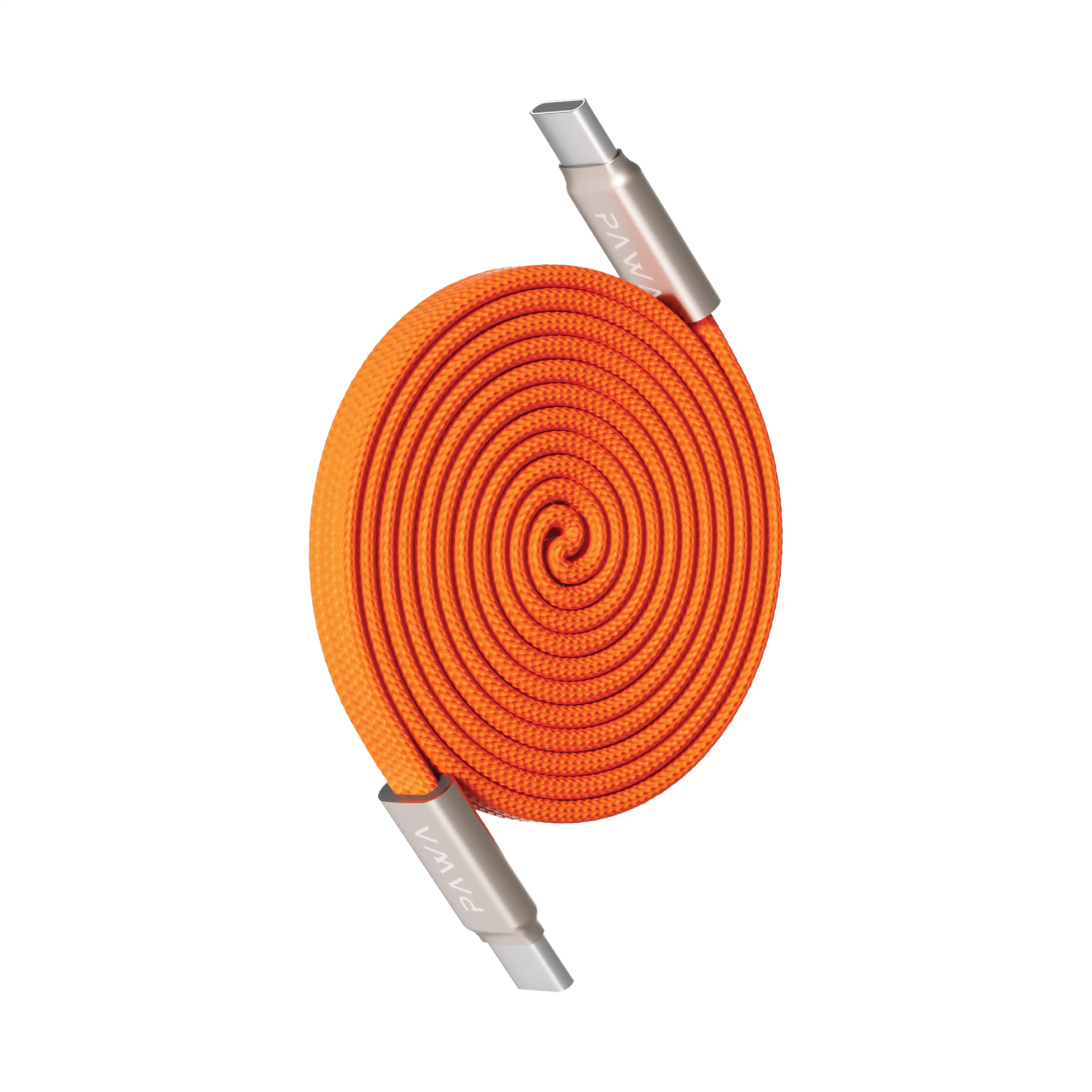 PAWA Ignitesync Typec To Typec Magnetic Braided Cable - 240W - Orange