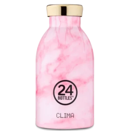 24Bottles Clima 330ml - Pink Marble [F] - مطارة حافظة للحرارة