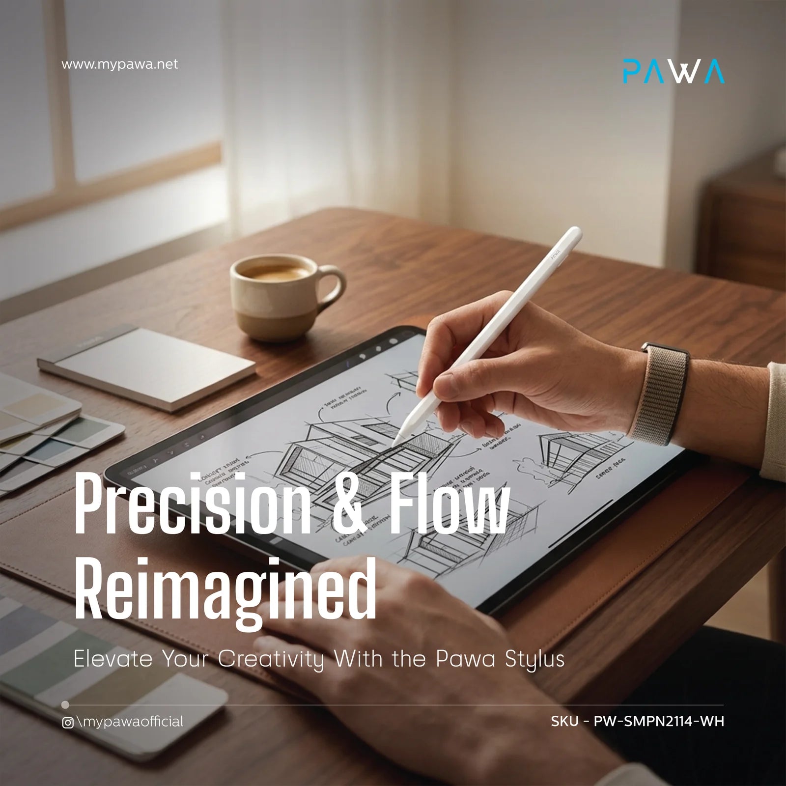 PAWA Nura Smart Pencil With Palm Rejection