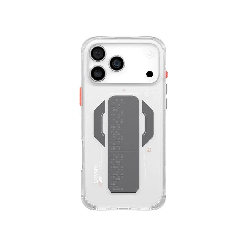 SkinArma Haxa MagSafe Case With Grip Stand for iPhone 17 - Clear